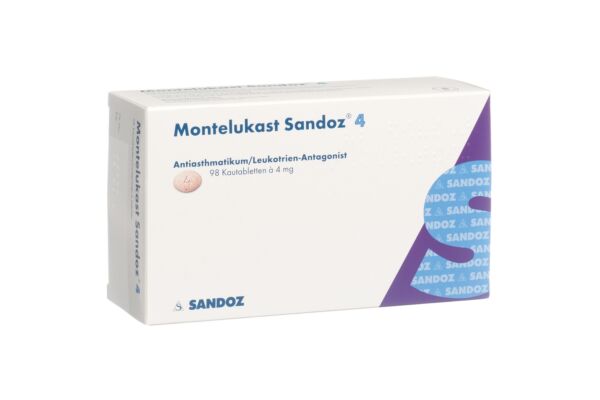 Montelukast Sandoz Kautabl 4 mg 98 Stk