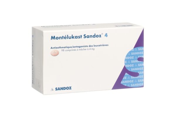 Montelukast Sandoz Kautabl 4 mg 98 Stk