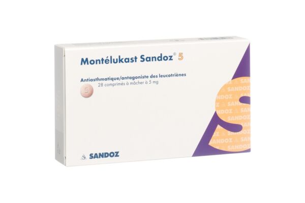 Montelukast Sandoz Kautabl 5 mg 28 Stk