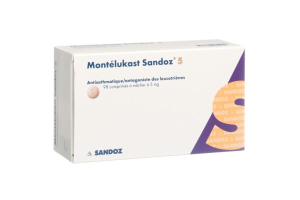 Montelukast Sandoz Kautabl 5 mg 98 Stk
