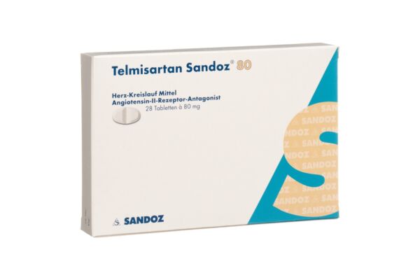 Telmisartan Sandoz Tabl 80 mg 28 Stk