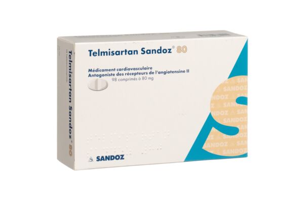 Telmisartan Sandoz Tabl 80 mg 98 Stk