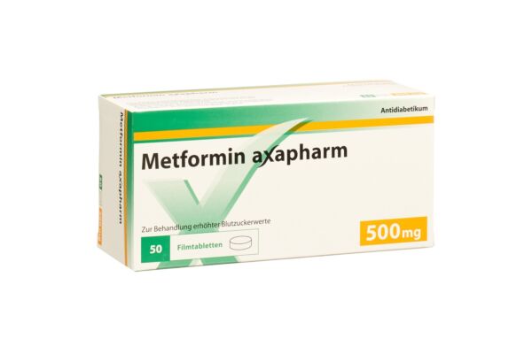 Metformin Axapharm Filmtabl 500 mg 50 Stk