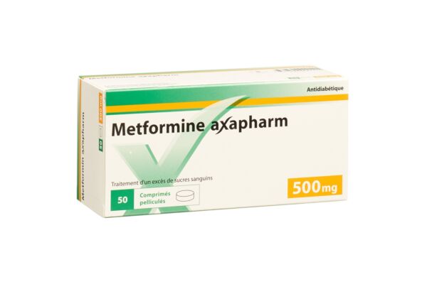 Metformin Axapharm Filmtabl 500 mg 50 Stk