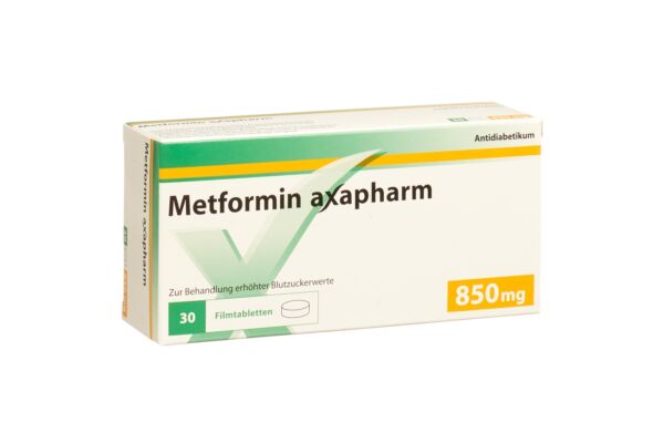 Metformin Axapharm Filmtabl 850 mg 30 Stk