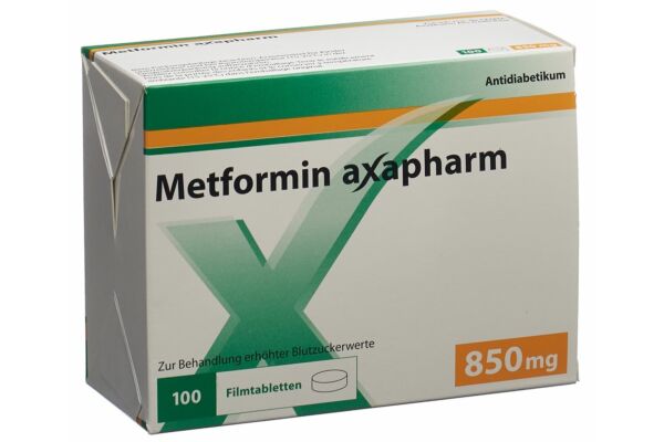 Metformine Axapharm cpr pell 850 mg 100 pce