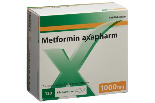 Metformine Axapharm cpr pell 1000 mg 120 pce