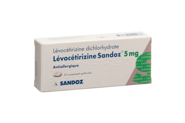 Levocetirizin Sandoz Filmtabl 5 mg 50 Stk