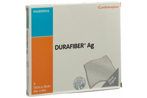 Durafiber AG Wundauflage 15x15cm steril 5 Stk