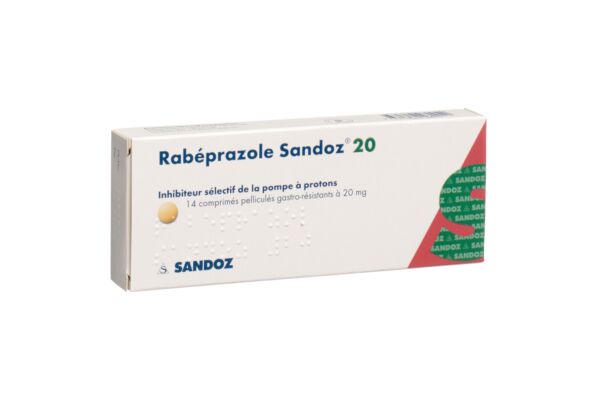 Rabéprazole Sandoz cpr 20 mg 14 pce