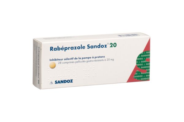 Rabéprazole Sandoz cpr 20 mg 28 pce