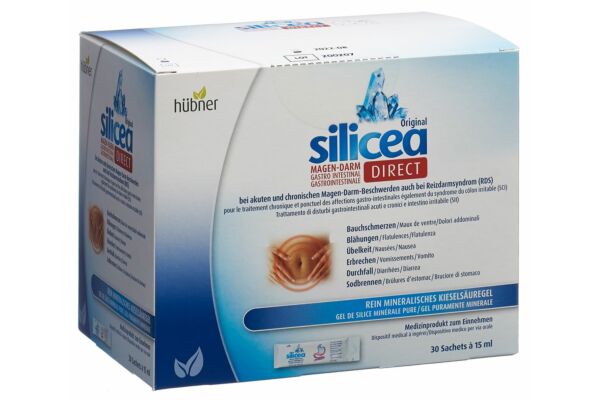 Hübner silicea gastro intestinal direct gel 30 stick 15 ml