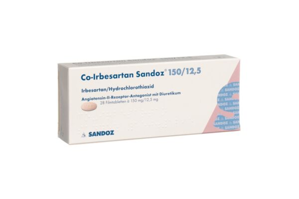 Co-Irbesartan Sandoz Filmtabl 150/12.5 mg 28 Stk