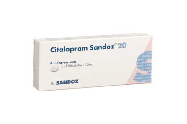 Citalopram Sandoz Filmtabl 20 mg 28 Stk