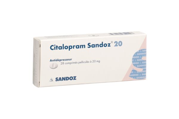 Citalopram Sandoz cpr pell 20 mg 28 pce