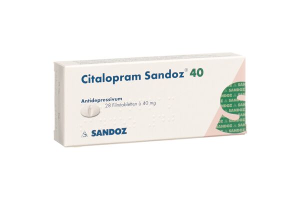 Citalopram Sandoz cpr pell 40 mg 28 pce