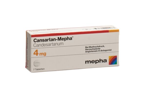 Cansartan-Mepha Tabl 4 mg 7 Stk