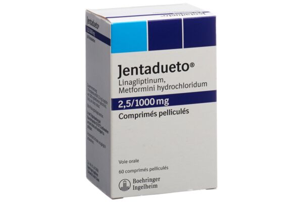Jentadueto cpr pell 2.5 mg/1000 mg 60 pce