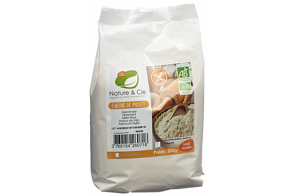 Nature & Cie farine de millet sans gluten 500 g