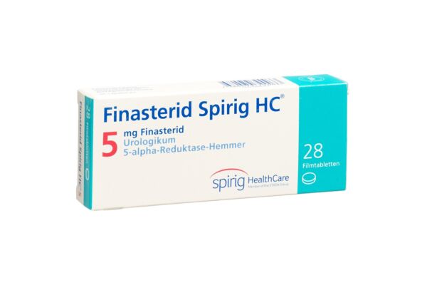Finastéride Spirig HC cpr pell 5 mg 28 pce