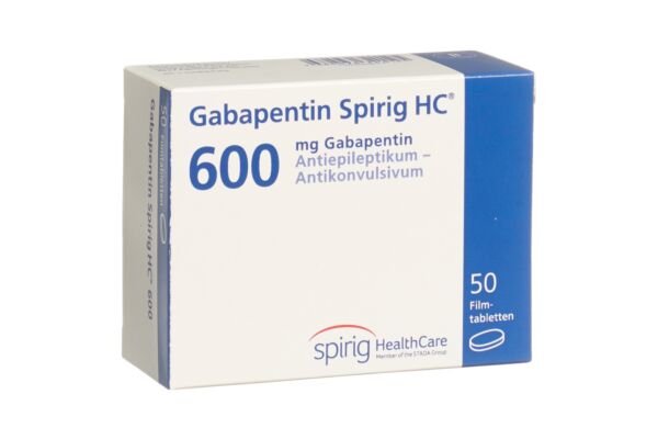 Gabapentine Spirig HC cpr pell 600 mg 50 pce