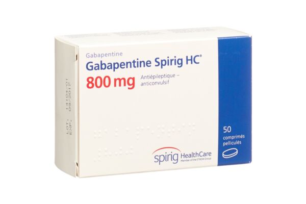 Gabapentine Spirig HC cpr pell 800 mg 50 pce