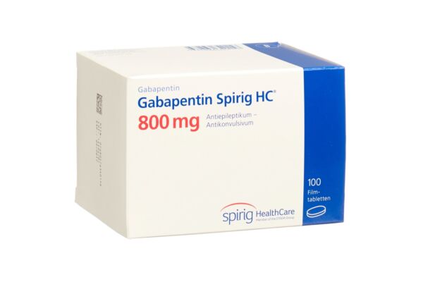 Gabapentine Spirig HC cpr pell 800 mg 100 pce