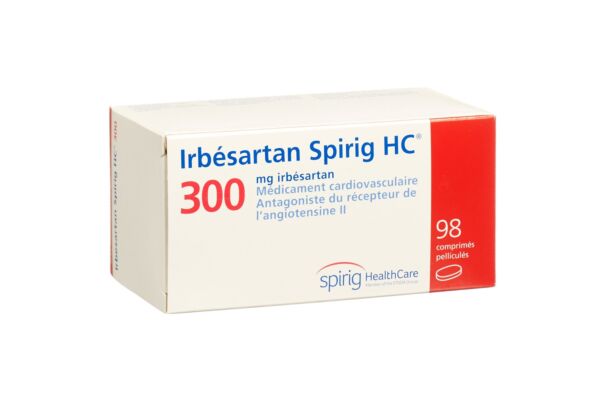 Irbésartan Spirig HC cpr pell 300 mg 98 pce