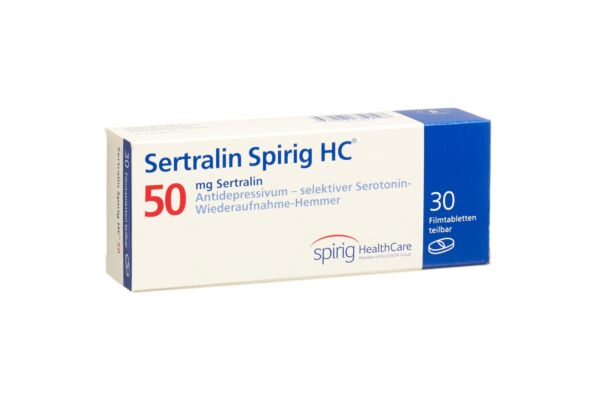 Sertraline Spirig HC cpr pell 50 mg 30 pce