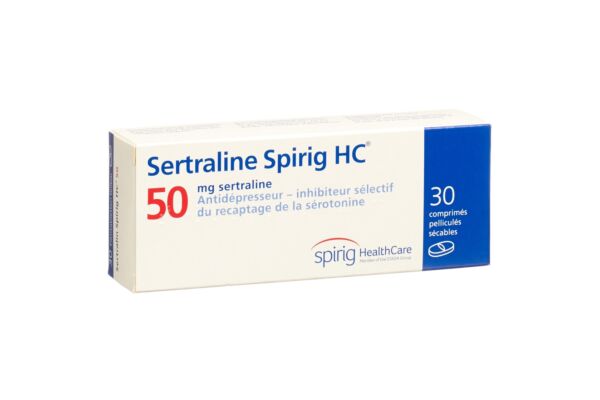 Sertraline Spirig HC cpr pell 50 mg 30 pce