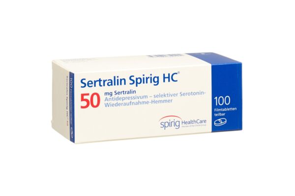 Sertraline Spirig HC cpr pell 50 mg 100 pce