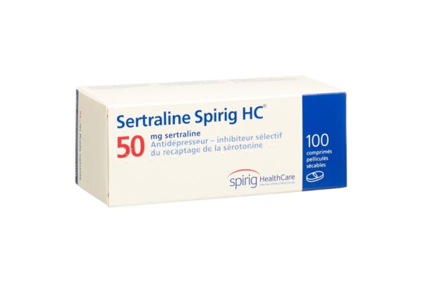 Sertraline Spirig HC cpr pell 50 mg 100 pce