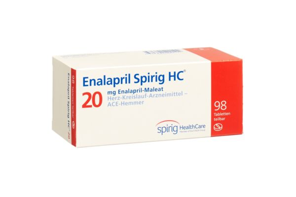 Enalapril Spirig HC Tabl 20 mg 98 Stk