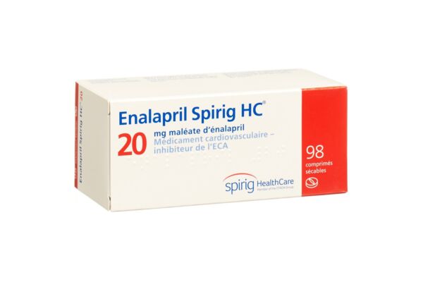 Enalapril Spirig HC Tabl 20 mg 98 Stk