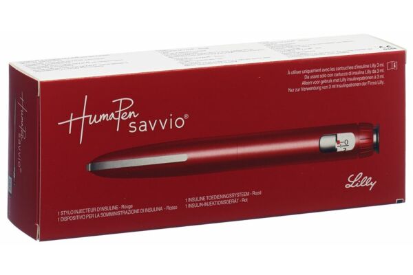 HumaPen Savvio stylo d'injection d'insuline rouge