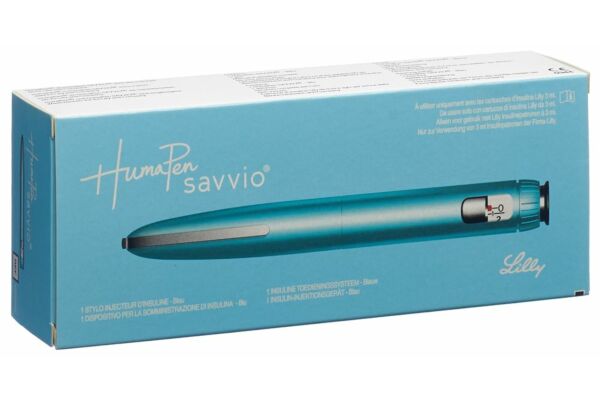 HumaPen Savvio stylo d'injection d'insuline bleu