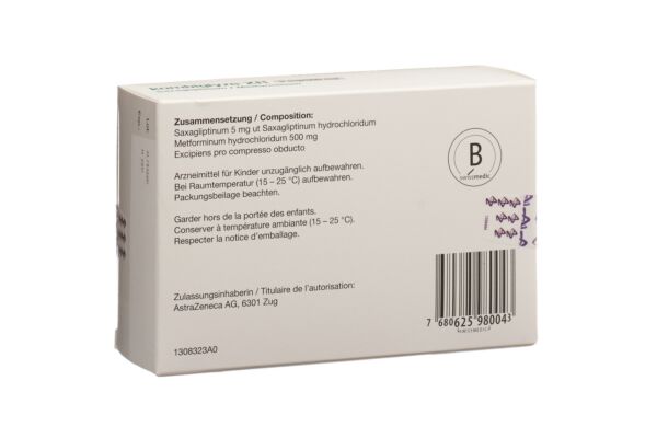 Kombiglyze XR Ret Filmtabl 5 mg/500 mg 28 Stk