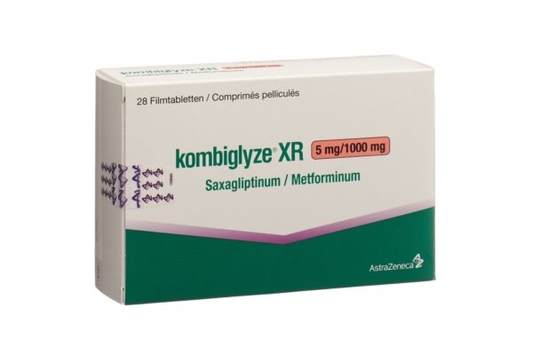 Kombiglyze XR cpr pell ret 5 mg/1000 mg 28 pce