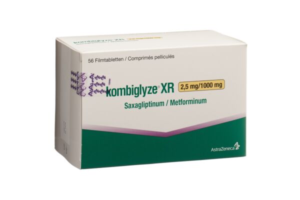 Kombiglyze XR cpr pell ret 2.5 mg/1000 mg 56 pce