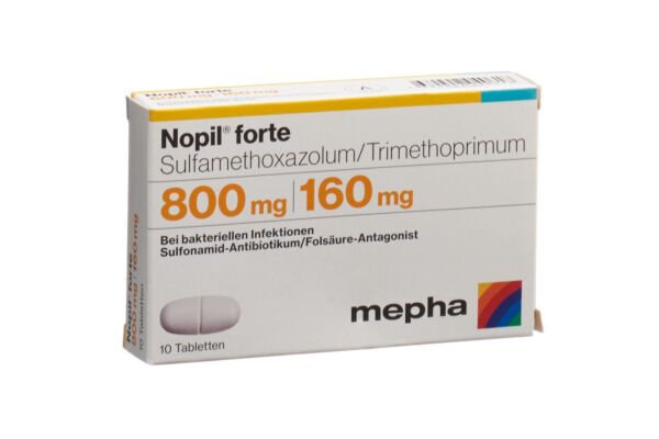 Nopil forte cpr 800/160mg 10 pce