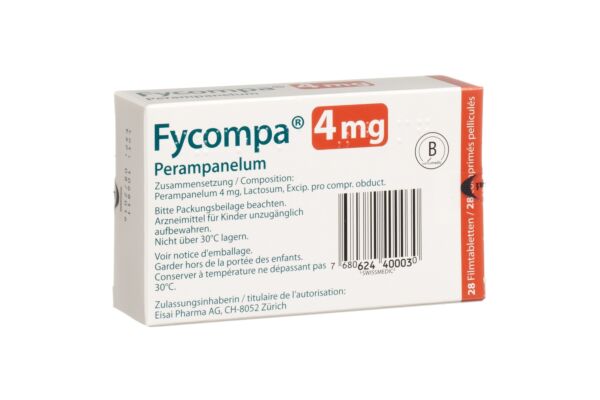 Fycompa cpr pell 4 mg 28 pce