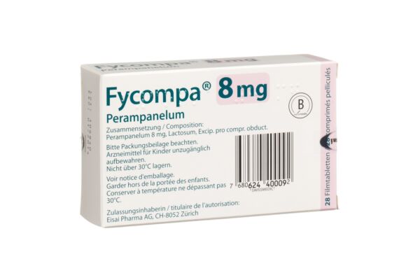 Fycompa cpr pell 8 mg 28 pce