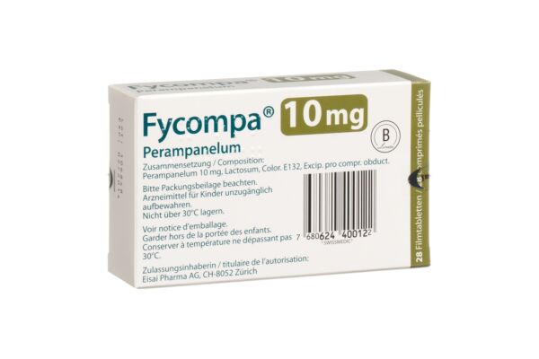 Fycompa cpr pell 10 mg 28 pce
