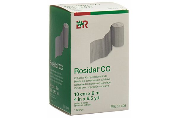 Rosidal CC bande de compression cohésive à allongement court 10cmx6m