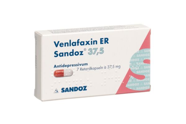Venlafaxin ER Sandoz Ret Kaps 37.5 mg 7 Stk
