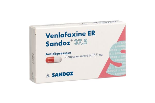 Venlafaxine ER Sandoz caps ret 37.5 mg 7 pce
