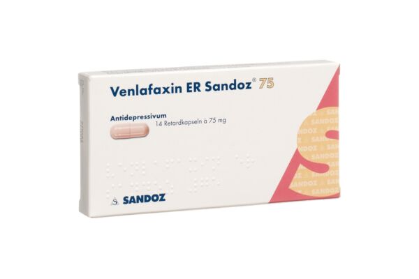 Venlafaxine ER Sandoz caps ret 75 mg 14 pce