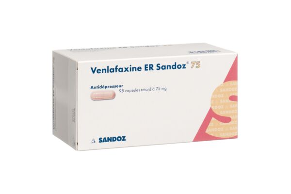 Venlafaxine ER Sandoz caps ret 75 mg 98 pce