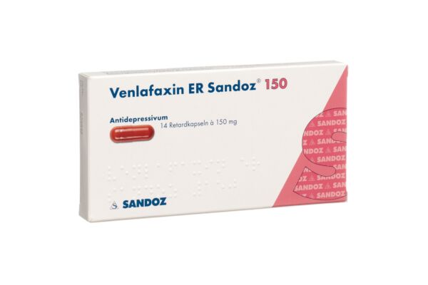 Venlafaxine ER Sandoz caps ret 150 mg 14 pce