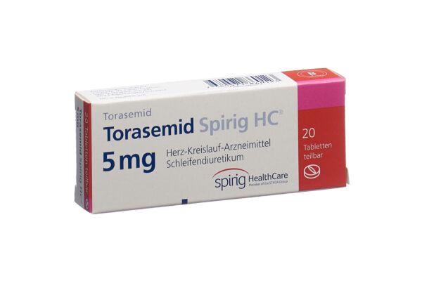 Torasemid Spirig HC Tabl 5 mg 20 Stk